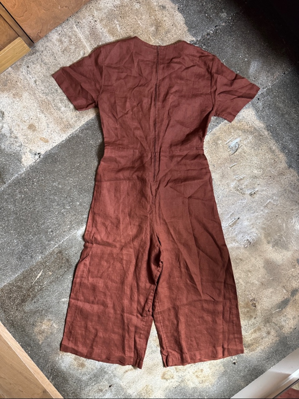 Shaina Mote Verana Linen Wide Leg Jumpsuit Size 2 I LA Designer - Picture 7 of 13